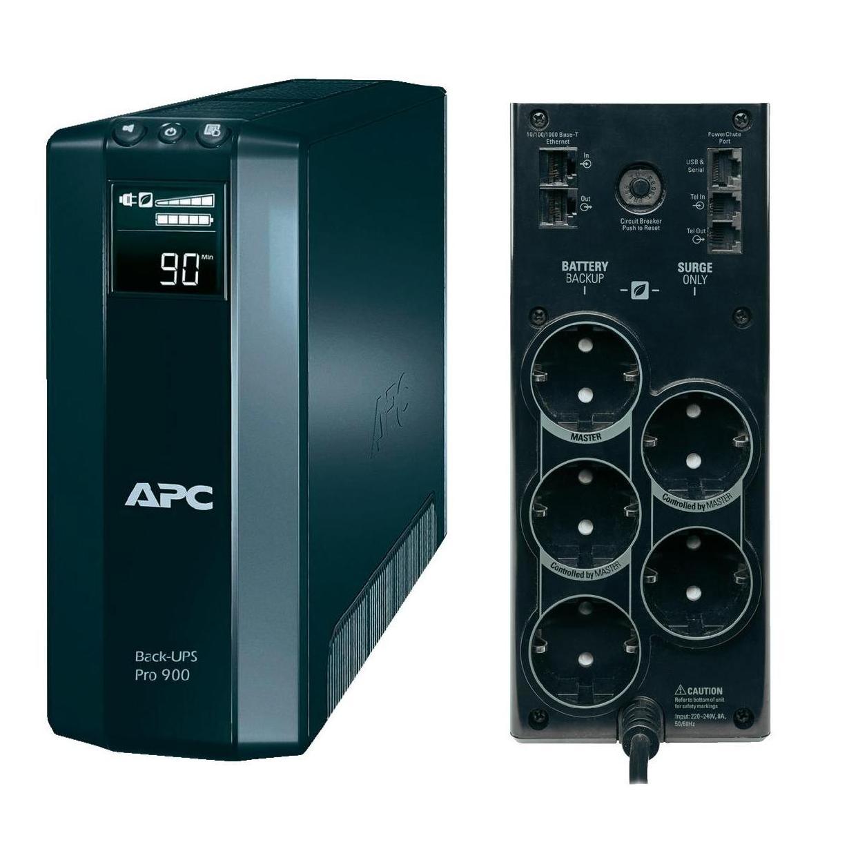 Aanbieding UPS & Stekkerdozen. APC Back-UPS Pro BR900G-GR