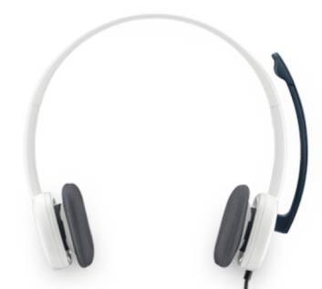Aanbieding Koptelefoons. Logitech H150 Stereo headset wit