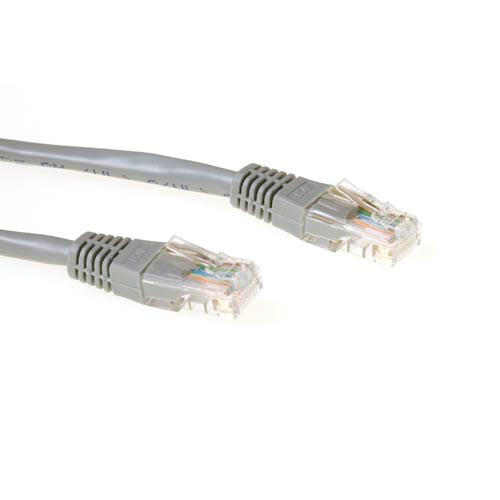 Aanbieding Netwerkkabels. ACT CAT6 U/UTP kabel 5m grijs