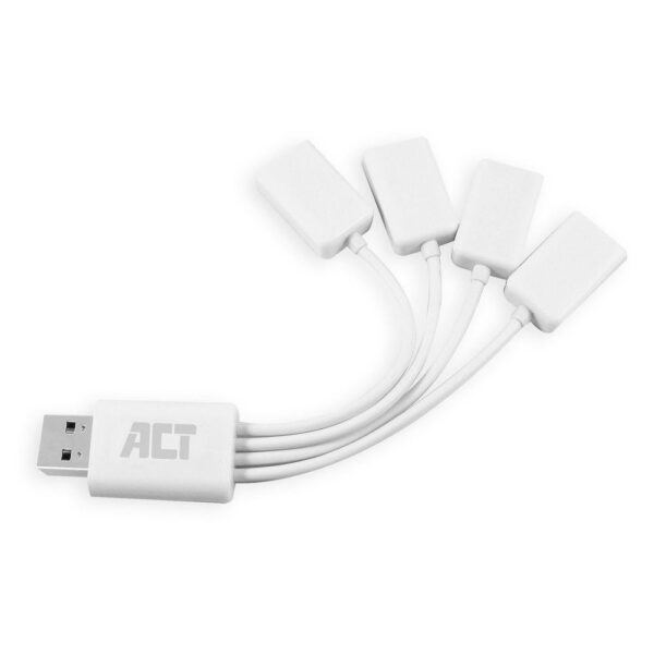 Aanbieding USB hubs. ACT 4-poorts USB 2.0 hub