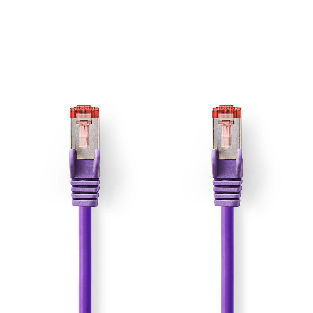 Aanbieding Netwerkkabels. CAT6 S/FTP kabel 1m paars