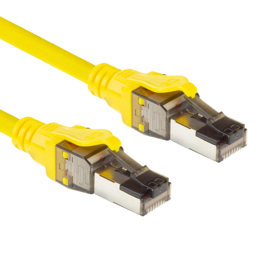 Aanbieding Netwerkkabels. ACT CAT8 kabel geel 1m