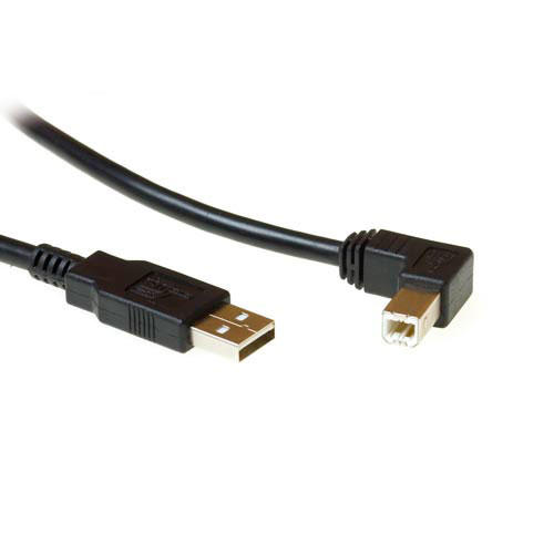 Aanbieding USB kabels. ACT USB A naar B Haaks M/M 0