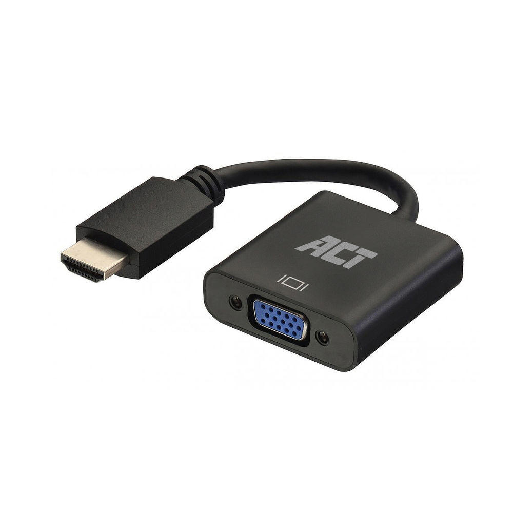Aanbieding HDMI kabels. ACT HDMI naar VGA adapter M/F 20cm