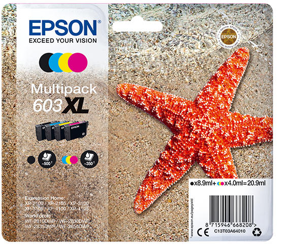 Aanbieding Cartridges. Epson 603XL Multipack 4-kleuren