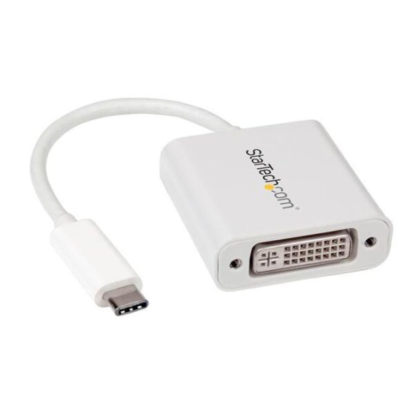 Aanbieding USB converters. StarTech USB-C naar DVI kabel wit